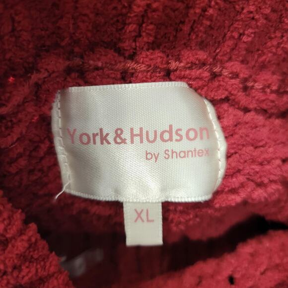 York & Hudson Sweater Womens XL Textured Zig Zag Chevron Pullover Soft Knit - Picture 2 of 12